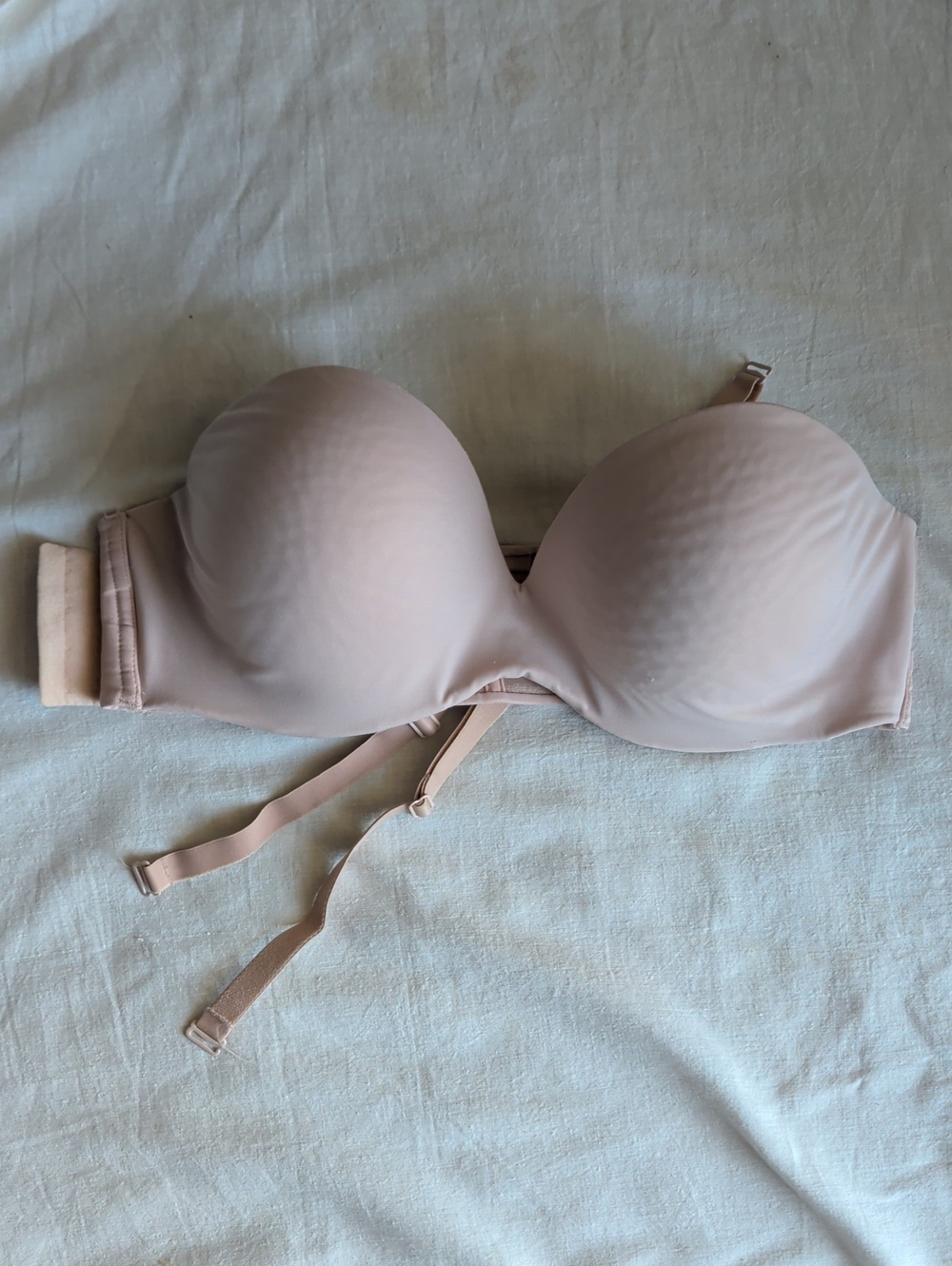 Cacique Strapless Convertible Bra in Light Blush For Full Figure and Versatile